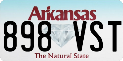 AR license plate 898VST