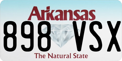 AR license plate 898VSX