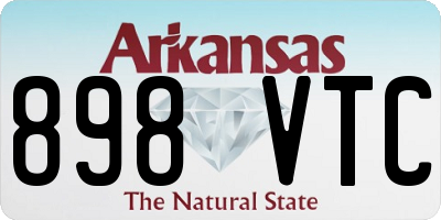 AR license plate 898VTC