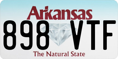 AR license plate 898VTF
