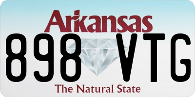 AR license plate 898VTG