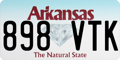 AR license plate 898VTK