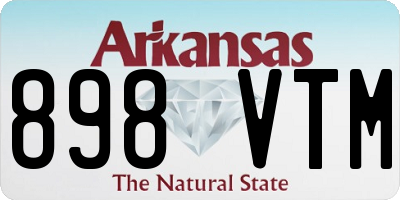 AR license plate 898VTM