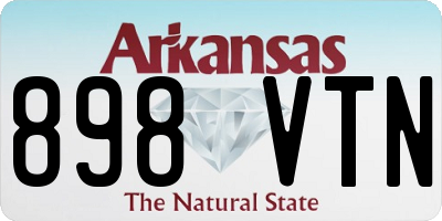 AR license plate 898VTN