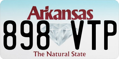 AR license plate 898VTP