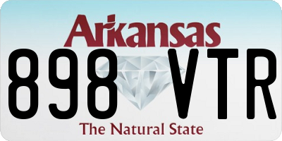AR license plate 898VTR