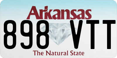 AR license plate 898VTT
