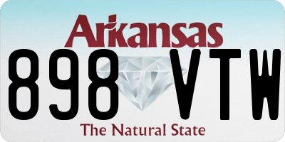 AR license plate 898VTW