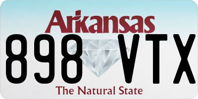 AR license plate 898VTX