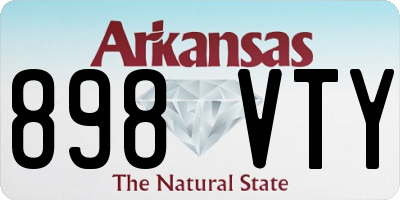 AR license plate 898VTY