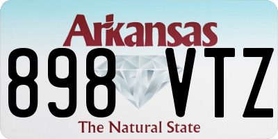 AR license plate 898VTZ