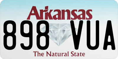 AR license plate 898VUA