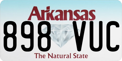 AR license plate 898VUC