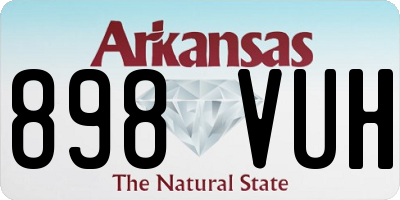 AR license plate 898VUH