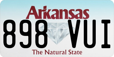 AR license plate 898VUI