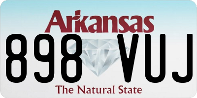 AR license plate 898VUJ