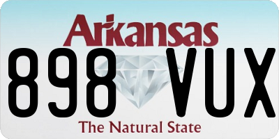 AR license plate 898VUX