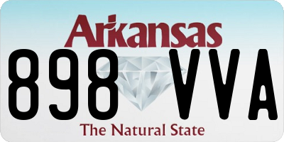 AR license plate 898VVA