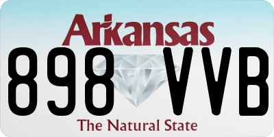 AR license plate 898VVB