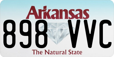 AR license plate 898VVC