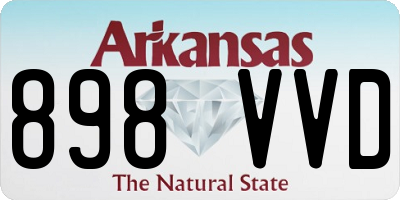 AR license plate 898VVD