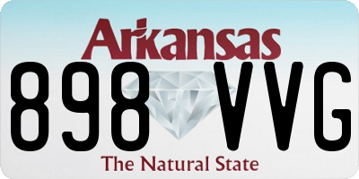 AR license plate 898VVG