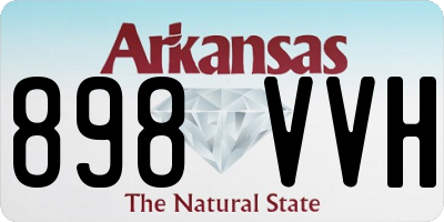 AR license plate 898VVH