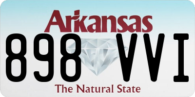 AR license plate 898VVI