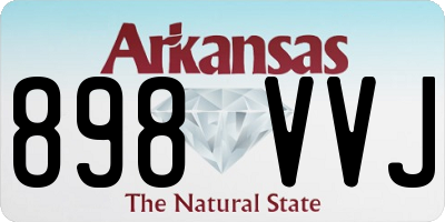 AR license plate 898VVJ