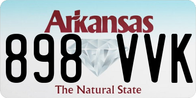 AR license plate 898VVK