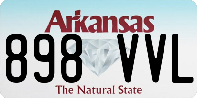 AR license plate 898VVL