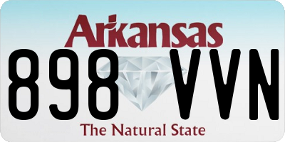 AR license plate 898VVN