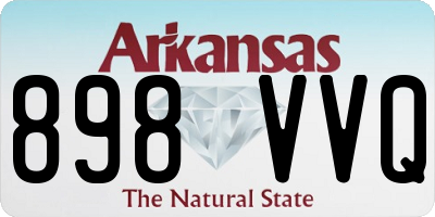 AR license plate 898VVQ