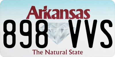 AR license plate 898VVS