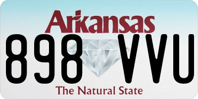 AR license plate 898VVU
