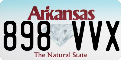 AR license plate 898VVX