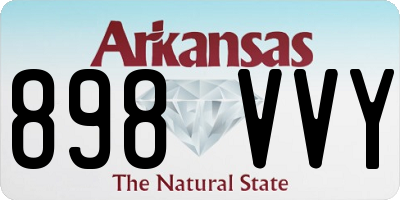 AR license plate 898VVY