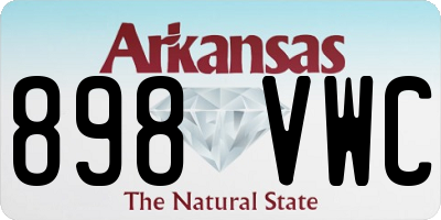 AR license plate 898VWC
