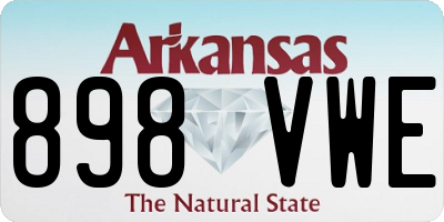 AR license plate 898VWE