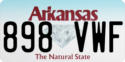 AR license plate 898VWF