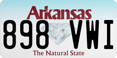 AR license plate 898VWI