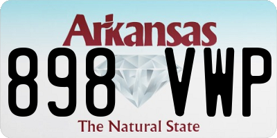 AR license plate 898VWP