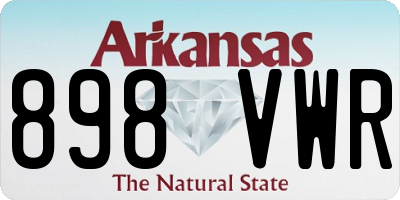 AR license plate 898VWR