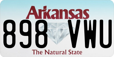 AR license plate 898VWU