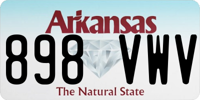 AR license plate 898VWV