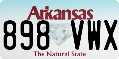 AR license plate 898VWX