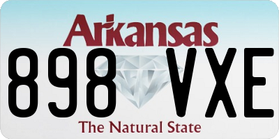 AR license plate 898VXE