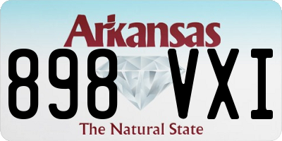 AR license plate 898VXI