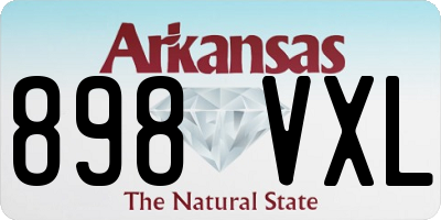 AR license plate 898VXL