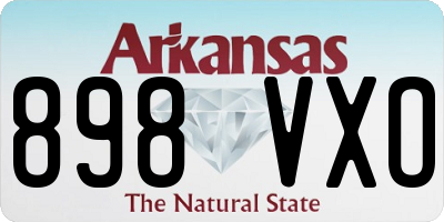 AR license plate 898VXO